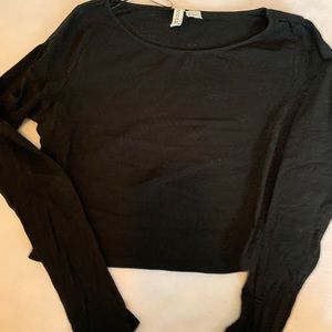 Black crop top